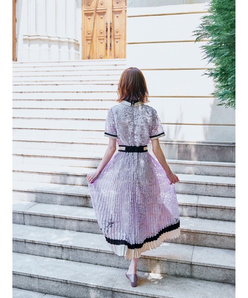 「emiriawiz」 半袖ワンピース MEDIUM パープル レディース_画像7