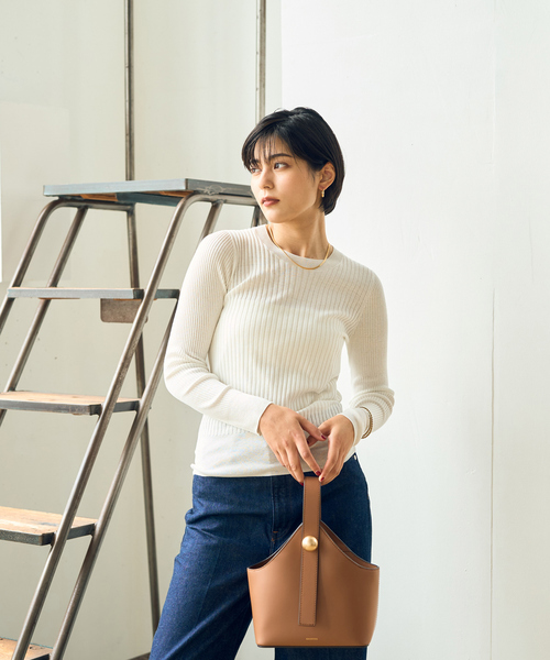 「Rouge vif」 長袖ニット フリー ピンク レディース_画像3