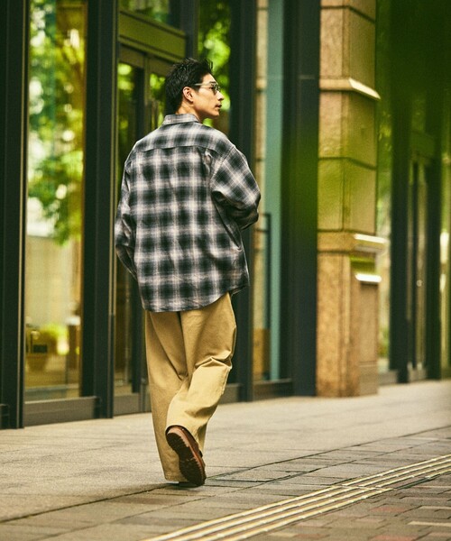 「FREAK'S STORE」 長袖シャツ MEDIUM ブラック メンズ_画像9