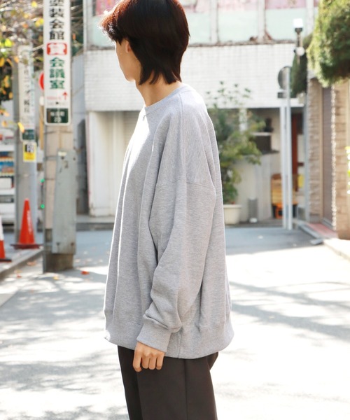 「CROSS & STITCH」 スウェットカットソー M サンドベージュ メンズ_画像2