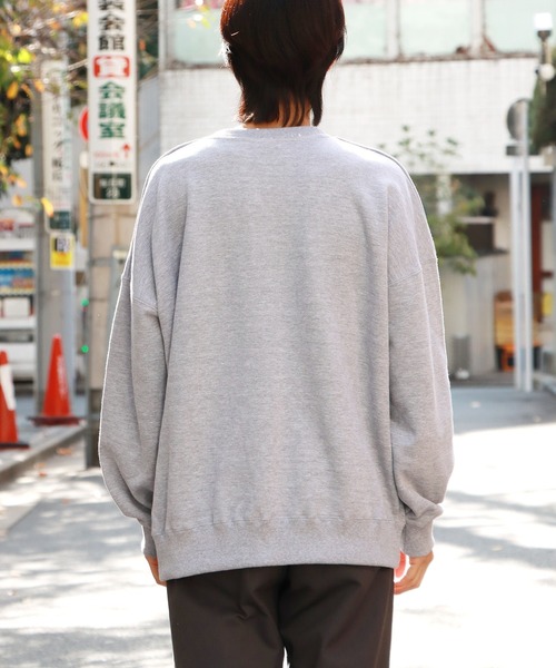 「CROSS & STITCH」 スウェットカットソー M サンドベージュ メンズ_画像3