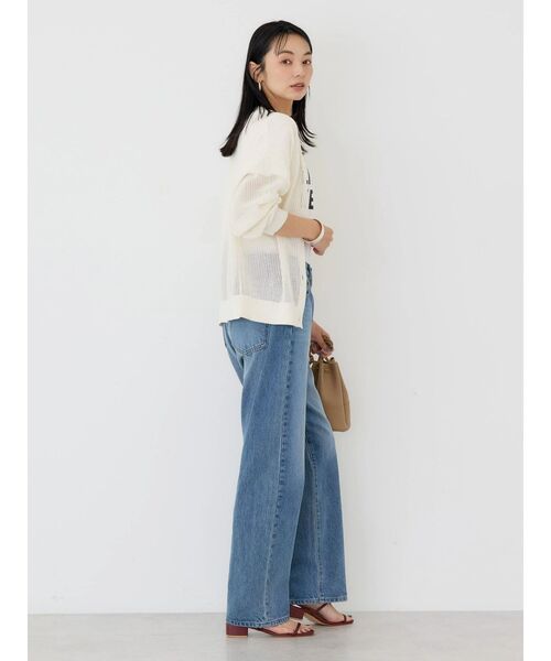 「AMERICAN HOLIC」 ニットカーディガン L オフホワイト レディース_画像8