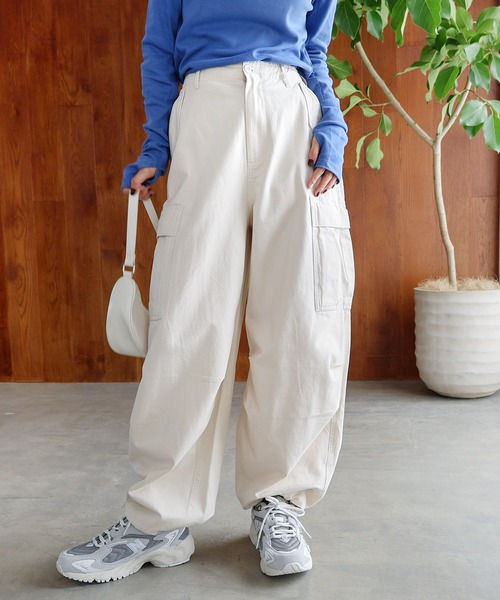 「andme」 カーゴパンツ M ブラウン レディース_画像5