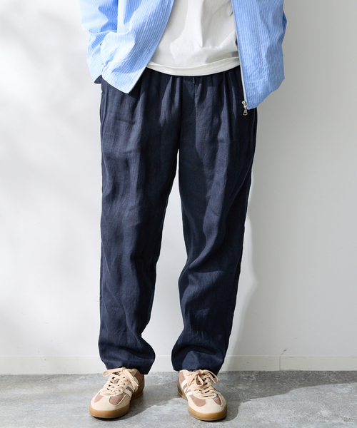 B.C STOCK（ベーセーストック） スラックス ヨーロッパリネン100