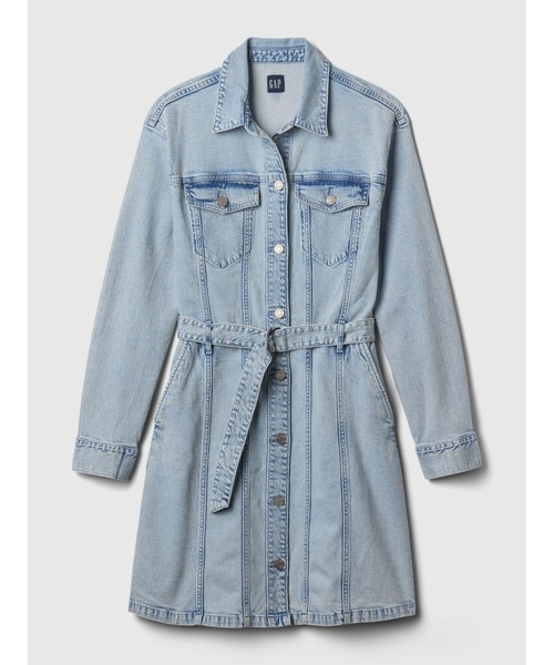 [GAP] длинный рукав One-piece L свет индиго голубой женский 