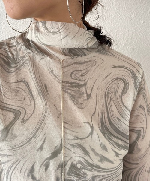 「wee9s」 長袖シャツ FREE チャコールグレー レディース_画像9