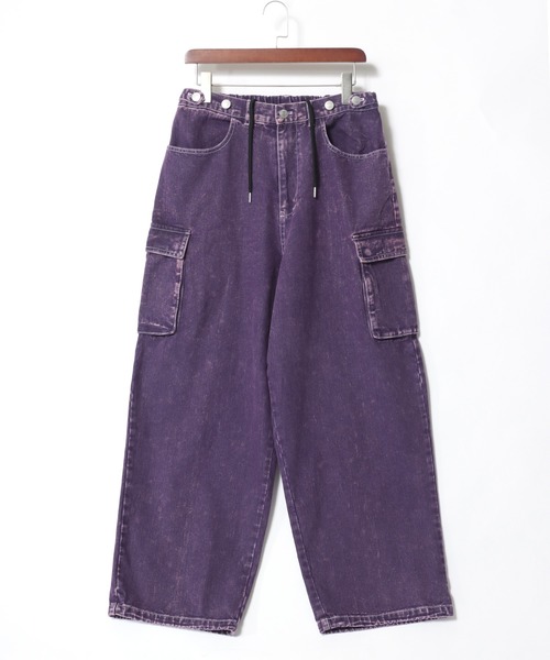 「VISION STREET WEAR」 カーゴパンツ M パープル メンズ_画像2