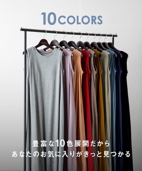 「MILLION CARATS」 ノースリーブワンピース LARGE ブラック レディース_画像2