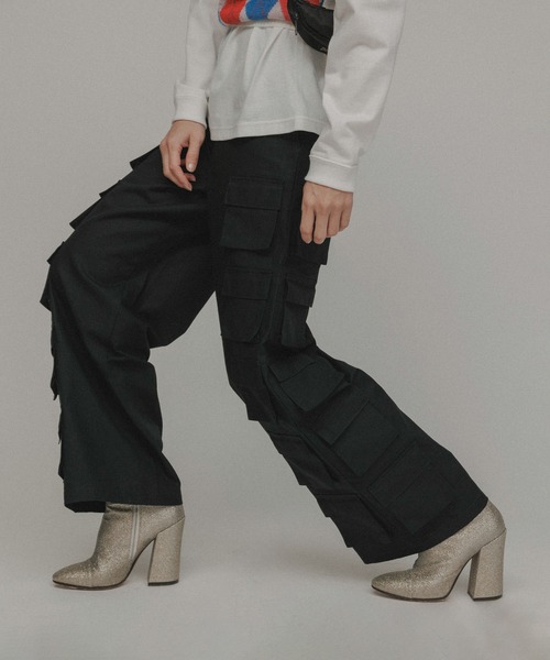 「M TO R」 パンツ 40 ベージュ レディース_画像7