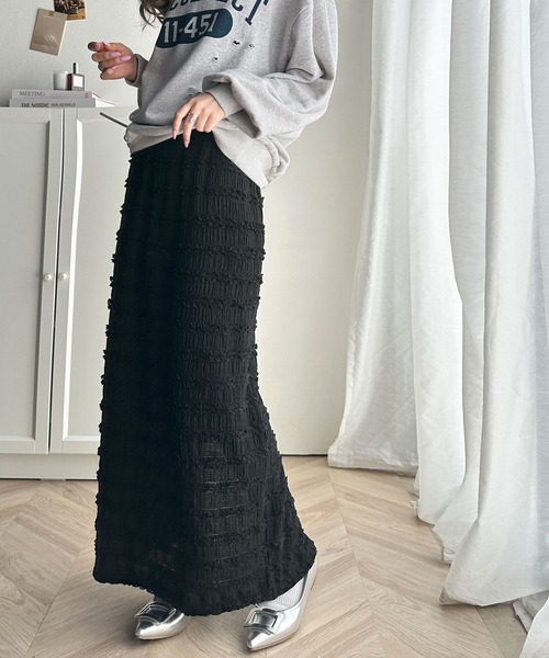 「classicalelf」 ロングスカート X-LARGE ブラック レディース_画像2