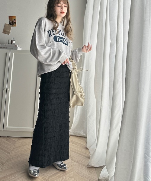 「classicalelf」 ロングスカート X-LARGE ブラック レディース_画像4