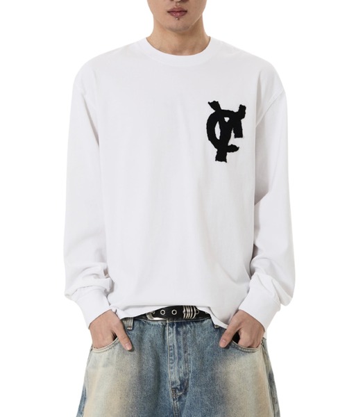 OY（オーワイ） tシャツ 「OY/オーワイ」LOGO PATCH L/S TEE