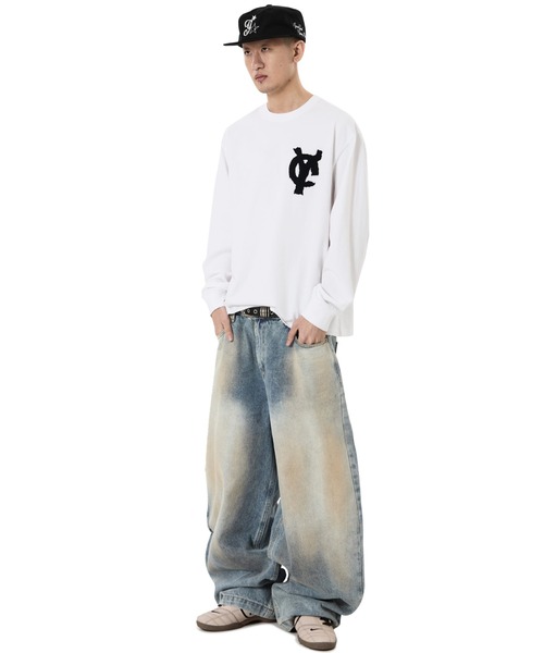 OY（オーワイ） tシャツ 「OY/オーワイ」LOGO PATCH L/S TEE
