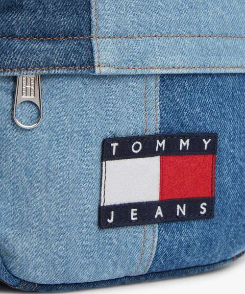 TOMMY JEANS（トミー・ジーンズ） ウエストポーチ デニムパッチワーク