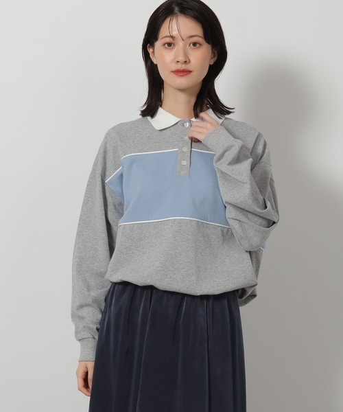 LAKOLE（ラコレ） ポロシャツ ポロ ラガーシャツプルオーバー長袖
