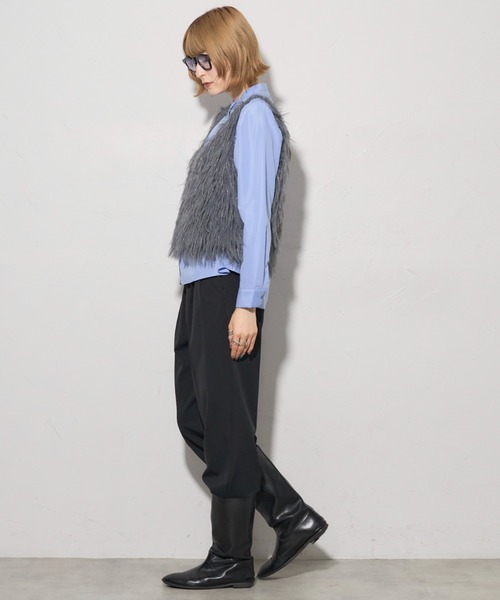 「leimn」 ニットベスト M ブラウン レディース_画像9