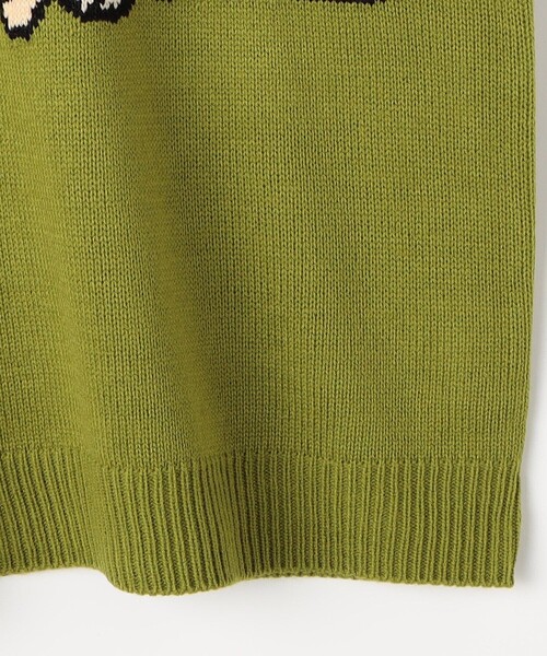 「FREAK'S STORE」 長袖ニット MEDIUM グリーン メンズ_画像5