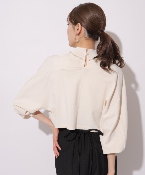「AND COUTURE」 ニットアンサンブル MEDIUM アイボリー レディース_画像2