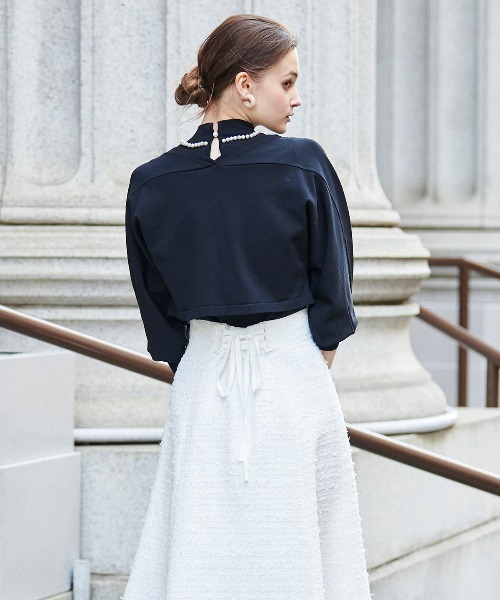 「AND COUTURE」 ニットアンサンブル MEDIUM アイボリー レディース_画像4