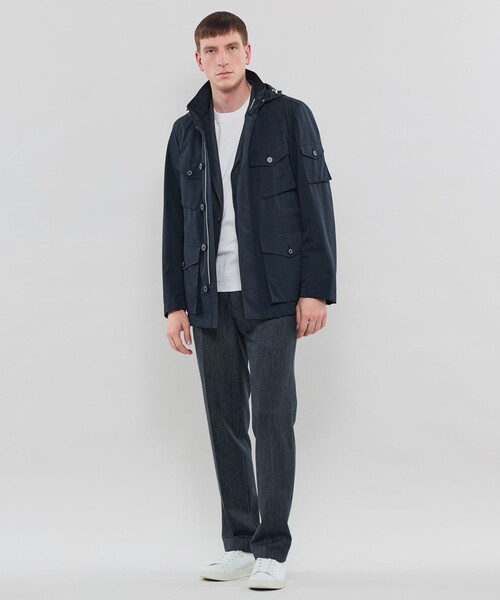 ブルゾン アウター 「BERWICK」フーデットブルゾン メンズの画像
