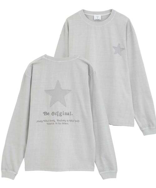 CONVERSE TOKYO tシャツ STAR PATCH LETTERING LONGSLEEVE TEE