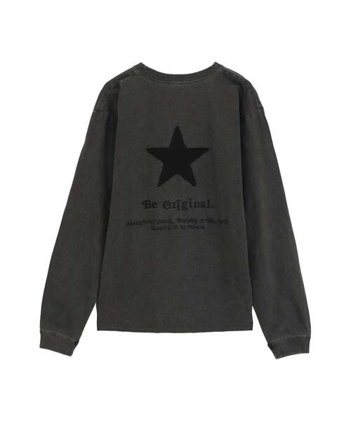 CONVERSE TOKYO tシャツ STAR PATCH LETTERING LONGSLEEVE TEE