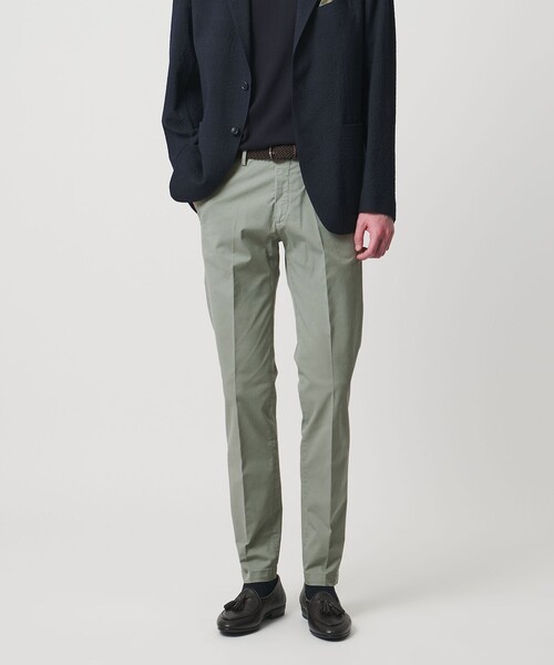 チノパン 「別注」「BRIGLIA 1949」ツイル ノープリーツ パンツ メンズ