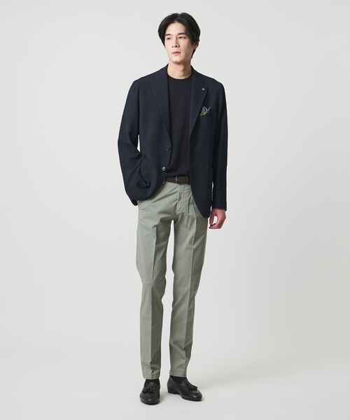 チノパン 「別注」「BRIGLIA 1949」ツイル ノープリーツ パンツ メンズ