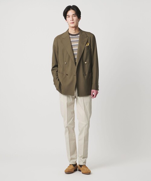 チノパン 「別注」「BRIGLIA 1949」ツイル ノープリーツ パンツ メンズ