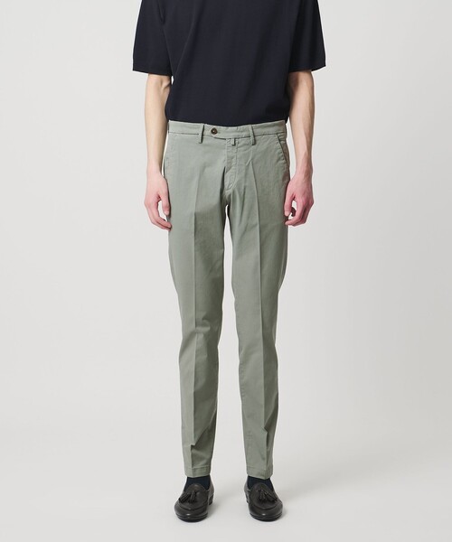チノパン 「別注」「BRIGLIA 1949」ツイル ノープリーツ パンツ メンズ