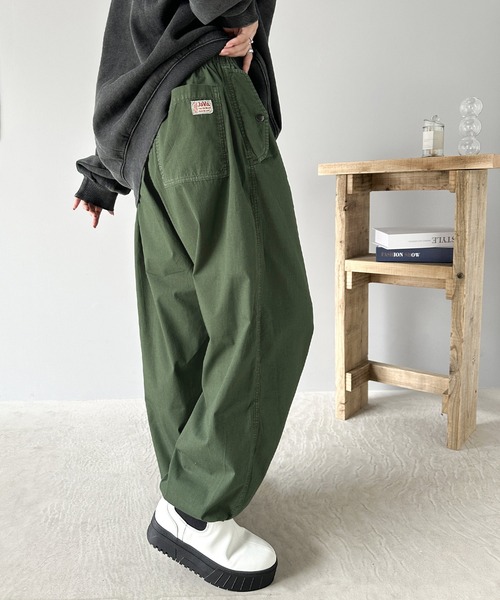 「Java」 カーゴパンツ LARGE カーキ レディース_画像2