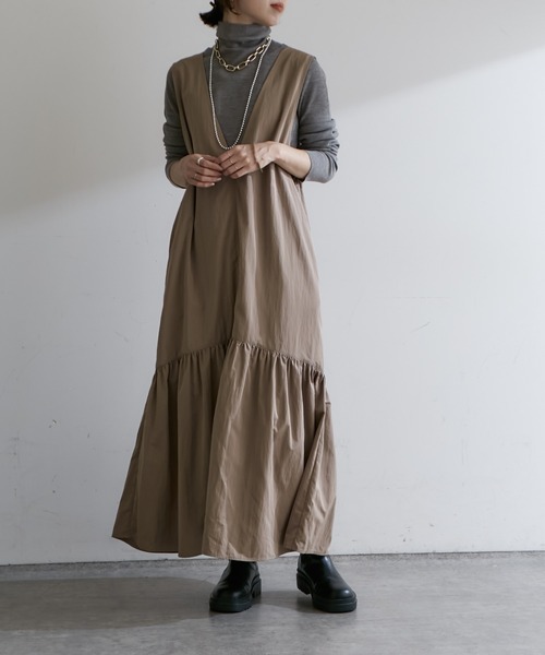 「Omekashi」 サロペットスカート 38 ブラック レディース_画像9