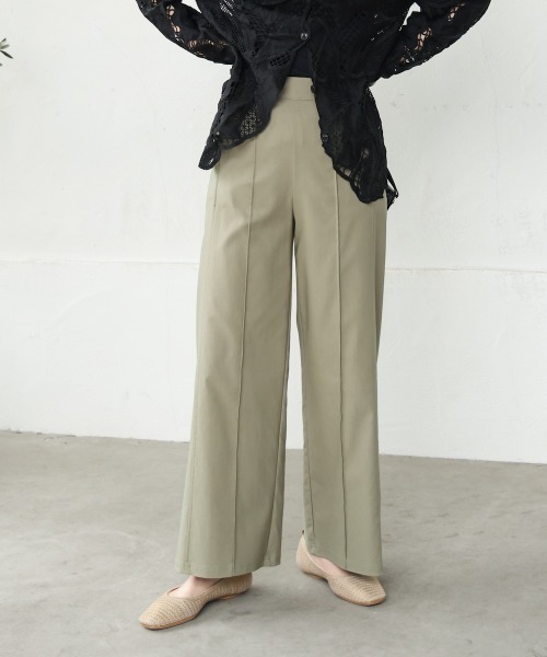パンツ ＨＡＫＩＹＡＳＥ　ＷＩＤＥ　パンツ レディースの画像