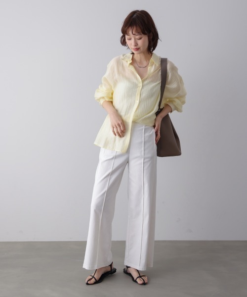パンツ ＨＡＫＩＹＡＳＥ　ＷＩＤＥ　パンツ レディースの画像