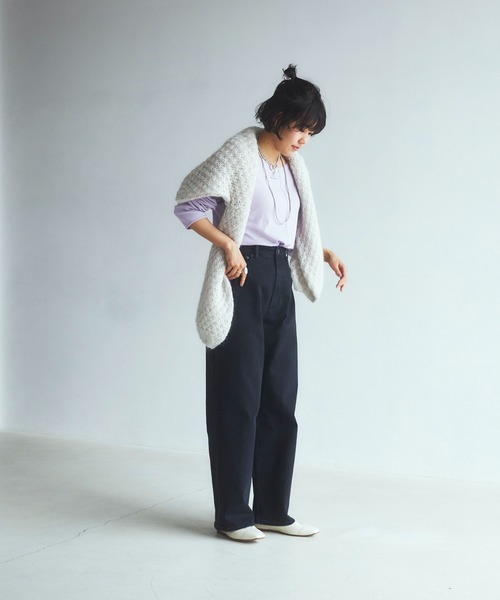 「YANUK」 デニムパンツ 23inch ブラック レディースの画像