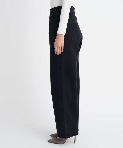 「YANUK」 デニムパンツ 23inch ブラック レディースの画像