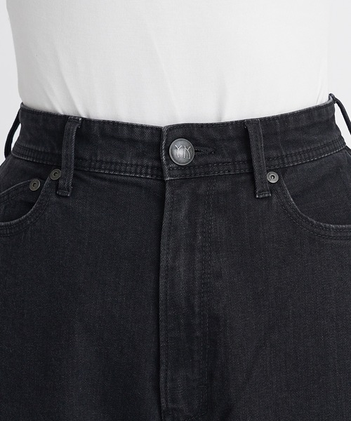 「YANUK」 デニムパンツ 23inch ブラック レディースの画像