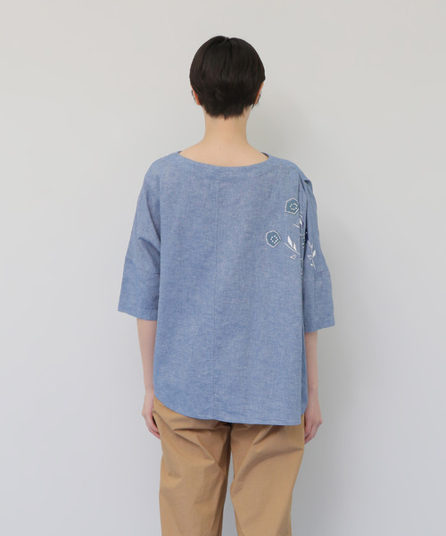 「conges payes ADIEU TRISTESSE」 7分袖ブラウス 38 ブラック レディース_画像6