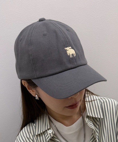moz（モズ） キャップ 帽子 「MOZ」綿麻キャップ 161-0034 レディース