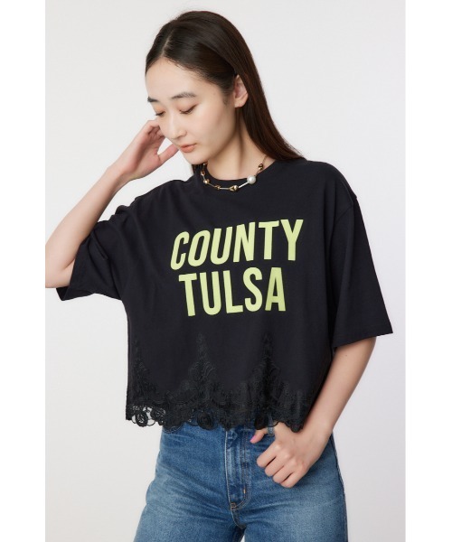 「RODEO CROWNS WIDE BOWL」 半袖Tシャツ FREE サックスブルー レディース_画像2