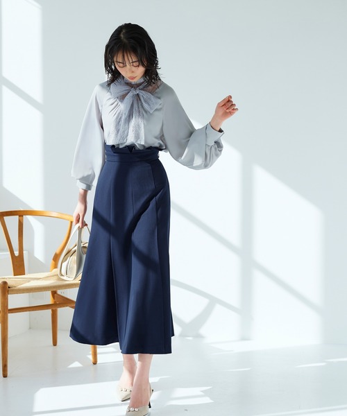 「RUIRUE BOUTIQUE」 長袖ブラウス 3L ブラック レディース_画像7