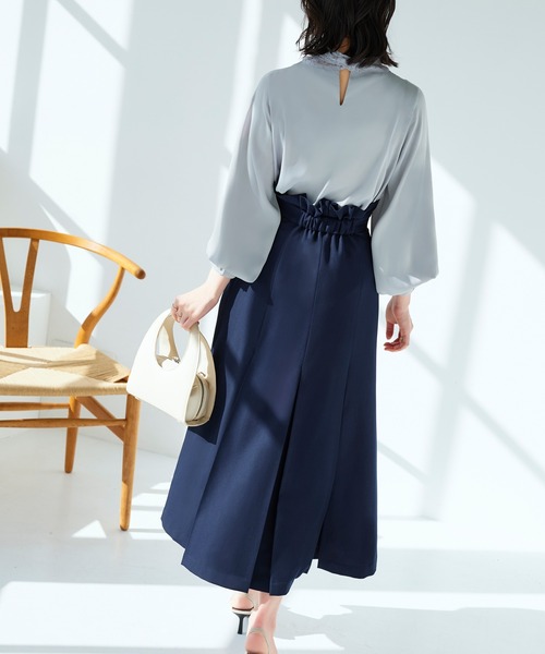 「RUIRUE BOUTIQUE」 長袖ブラウス 3L ブラック レディース_画像9