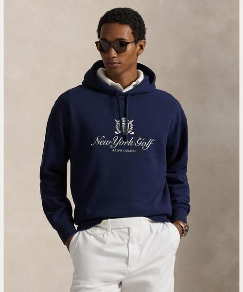 ラルフローレンラグビー ネイビー フリースパーカー R刺繍 POLO RALPH LAUREN（ポロ・ラルフローレン） ポロ ラルフ・ローレン