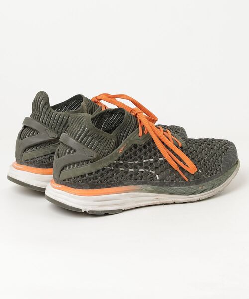 「PUMA」 ローカットスニーカー 26.5cm グリーン メンズ_画像2