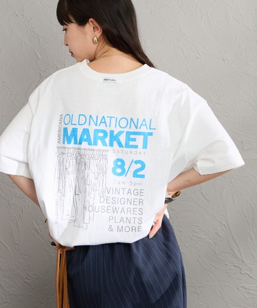 AMERICANA Tシャツ ホワイト AMERICANA（アメリカーナ） tシャツ メンズ レディース : ZOZOTOWN
