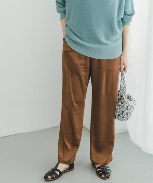「ITEMS URBANRESEARCH」 イージーパンツ FREE ブラック レディース_画像2