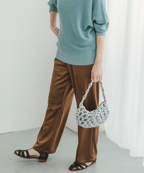「ITEMS URBANRESEARCH」 イージーパンツ FREE ブラック レディース_画像3