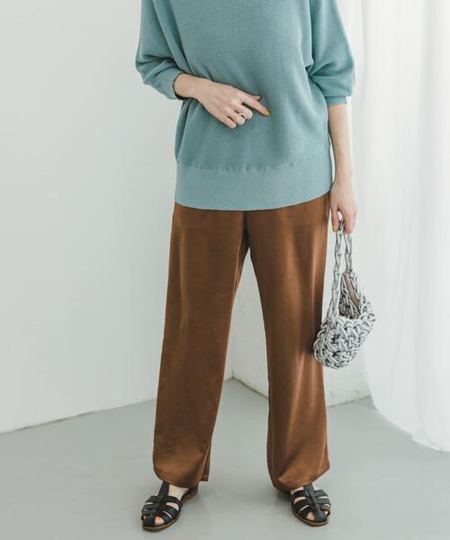 「ITEMS URBANRESEARCH」 イージーパンツ FREE ブラック レディース_画像4
