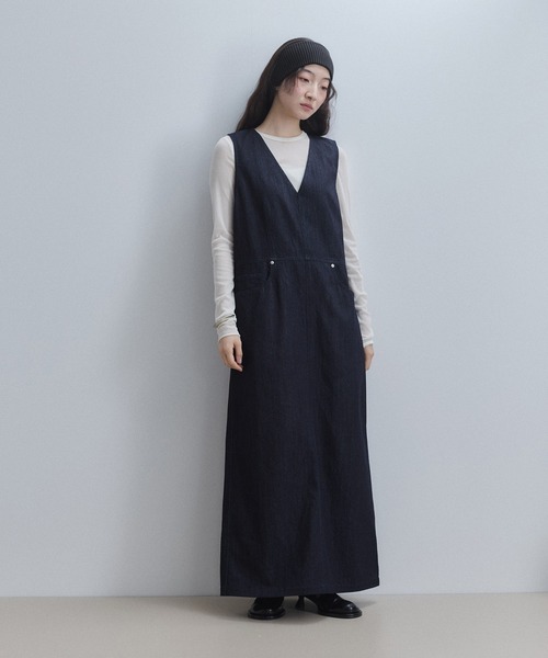 ADAM ET ROPE'（アダムエロペ） ノースリーブワンピース 36 ブルー