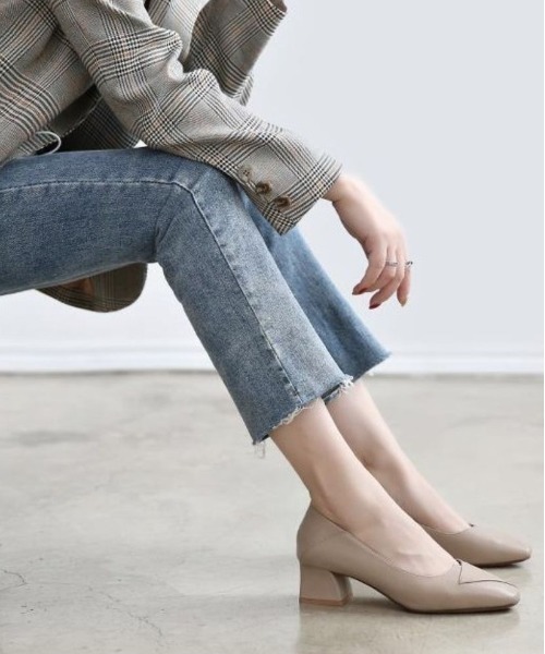 「maison de LATIR」 パンプス 23.5cm ブラック レディース_画像2
